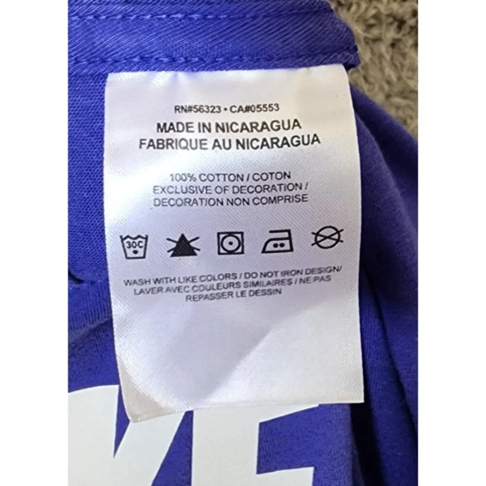 The Nike Tee Blue White‎ Swoosh Logo Graphic T Shirt Size XXL 100% Cotton